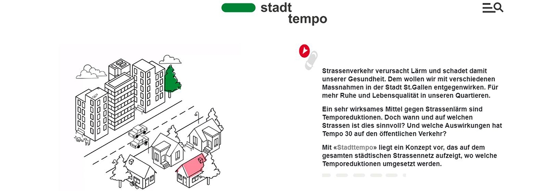 Webseite stadttempo.ch